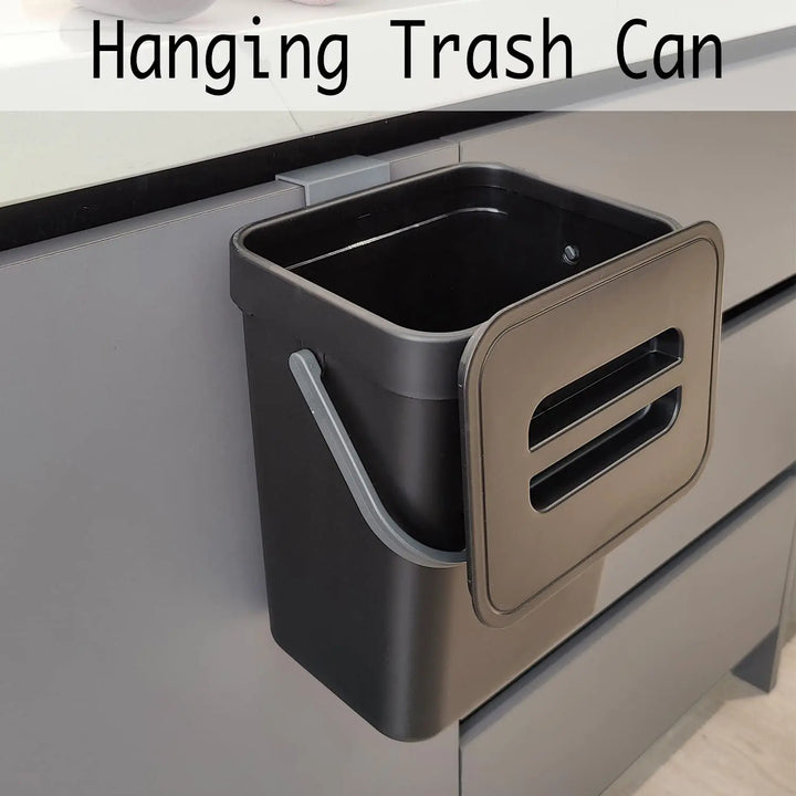 Plastic trash can